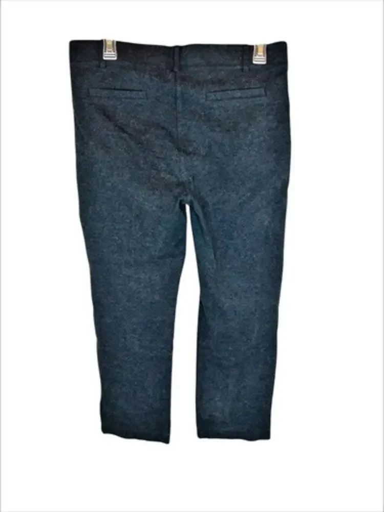Betabrand Crop Dress Yoga Pants Womens Large Charcoal Gray‎ Stretch Workwear